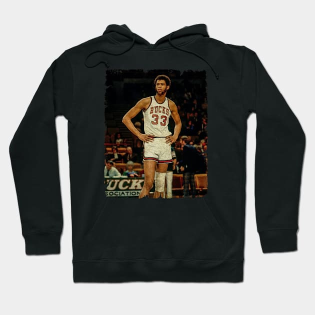 Kareem Abdul Jabbar in Bucks Hoodie by MJ23STORE